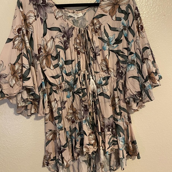 Flowy Double Drawstring Romper - Picture 3 of 5